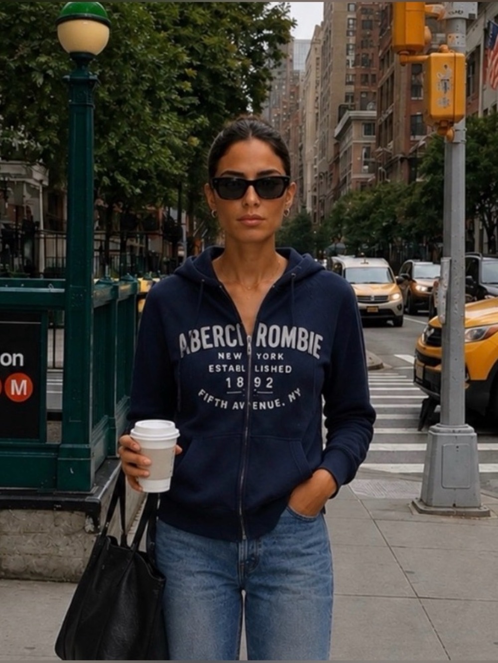 Abercrombie & Fitch Dark Blue Zip-Up
